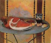 Paul Gauguin Style life with ham oil